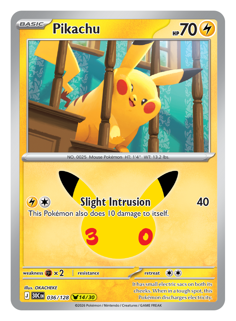 Pikachu — 30th Celebration 036