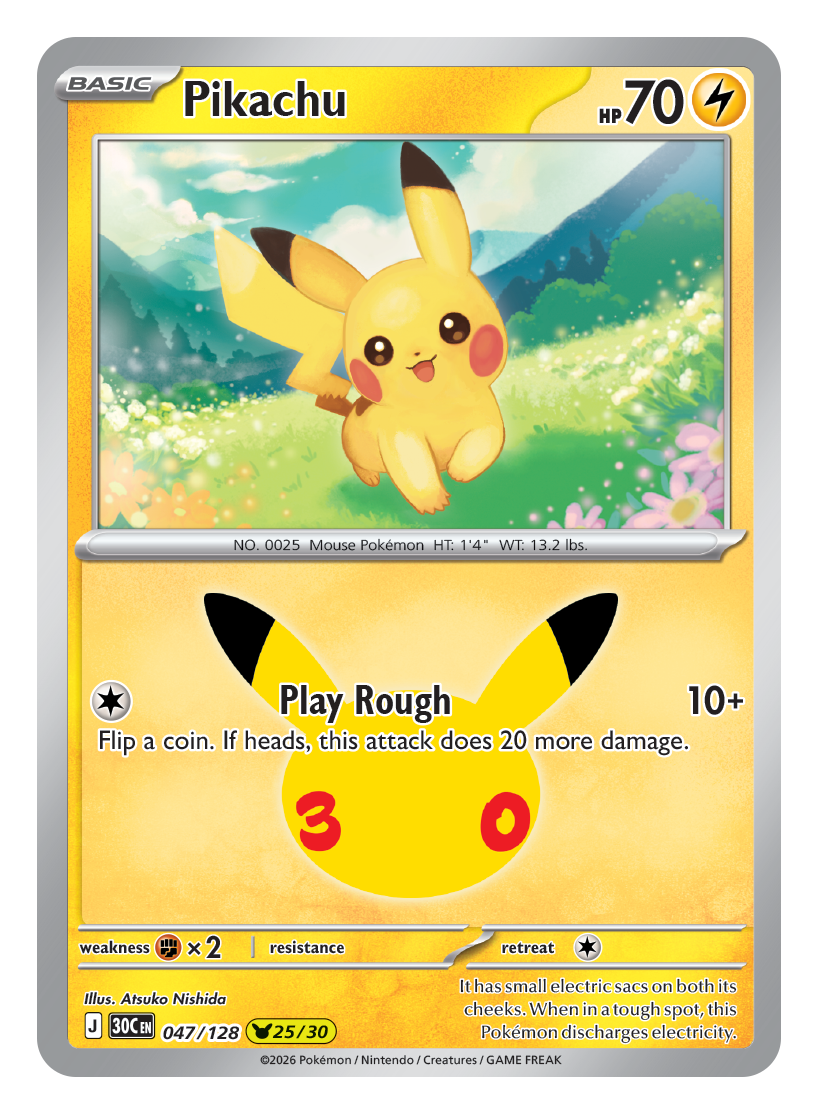 Pikachu — 30th Celebration 047