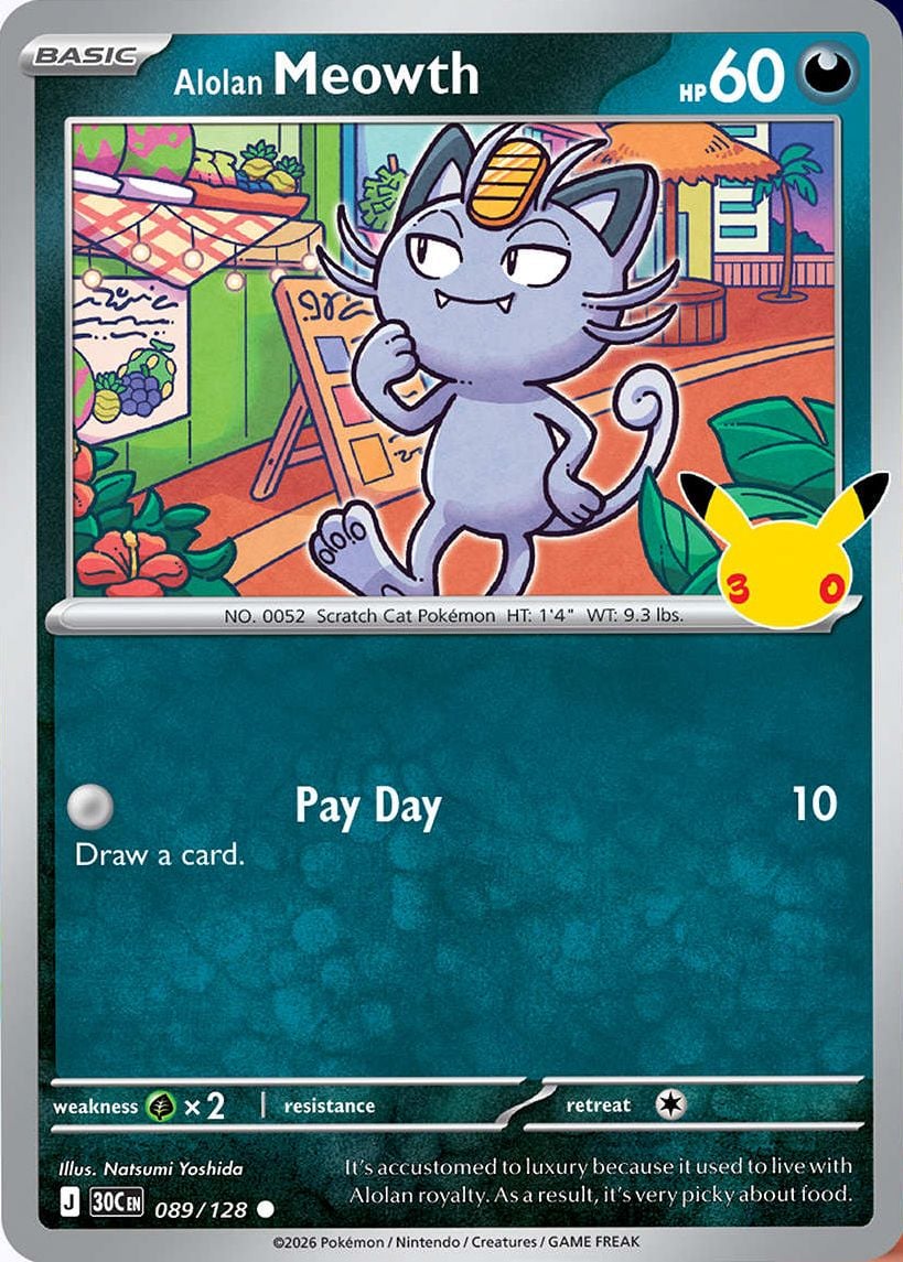 Alolan Meowth — 30th Celebration 089
