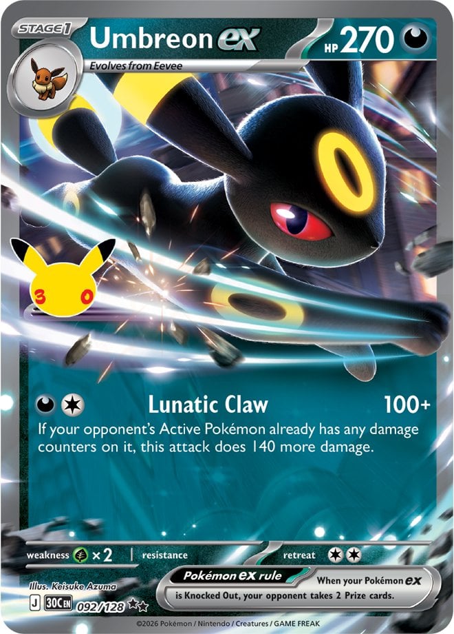Umbreon ex — 30th Celebration 092