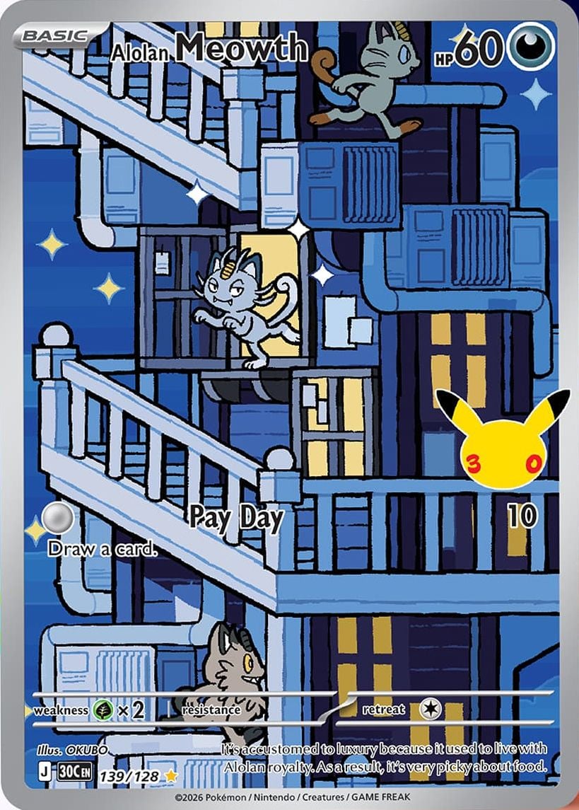 Alolan Meowth — 30th Celebration 139