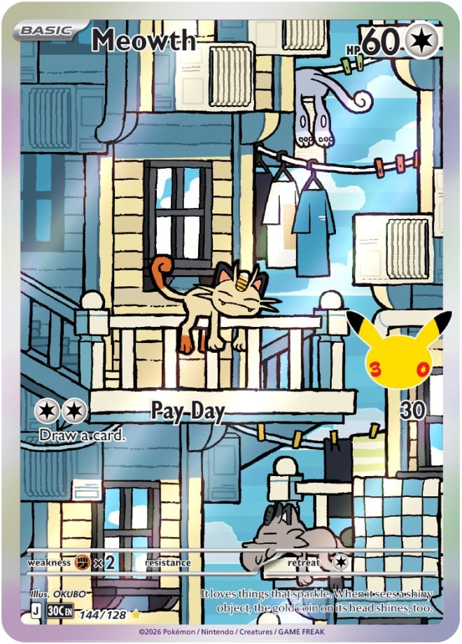 Meowth — 30th Celebration 144