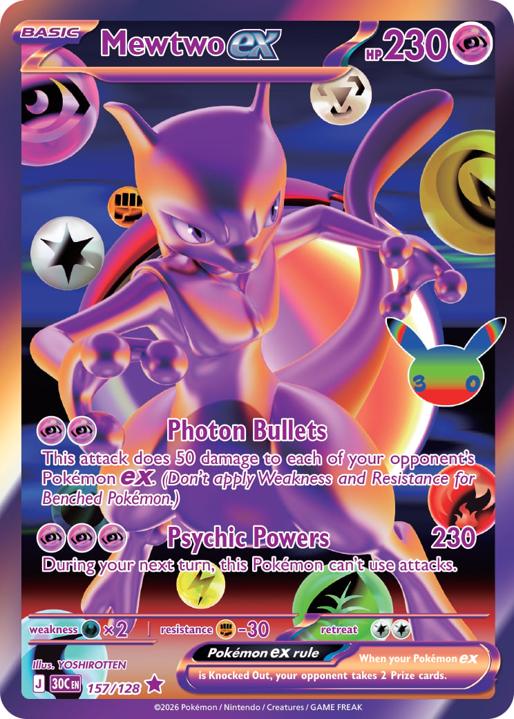 Mewtwo ex — 30th Celebration 157