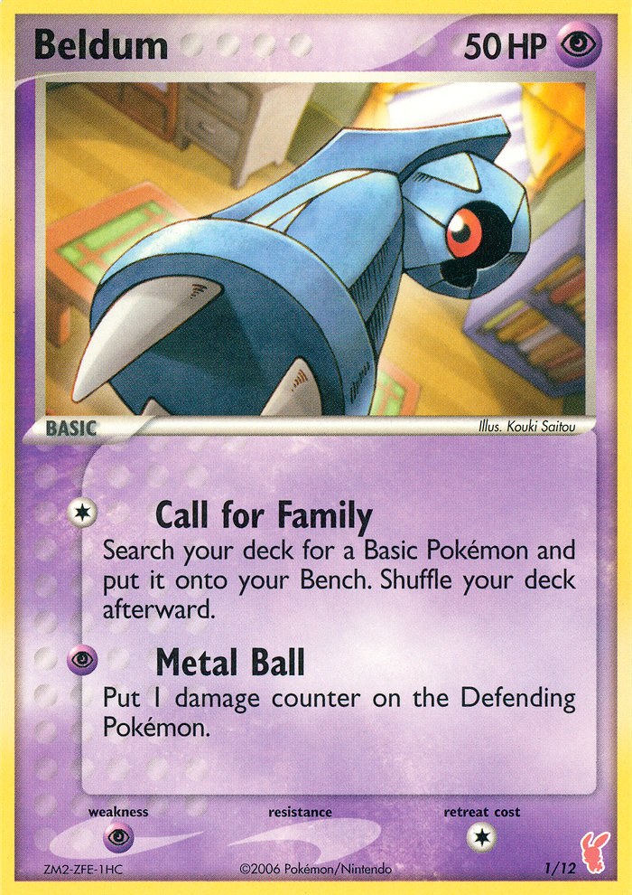 Beldum — EX trainer Kit 2 (Plusle) 1