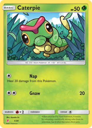 Caterpie — SM trainer Kit (Lycanroc) 1