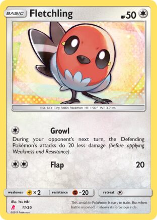 Fletchling — SM trainer Kit (Lycanroc) 11