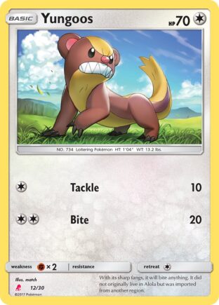 Yungoos — SM trainer Kit (Lycanroc) 12
