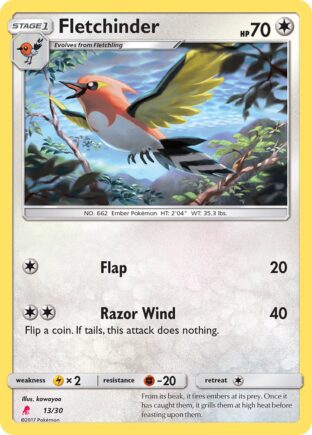 Fletchinder — SM trainer Kit (Lycanroc) 13