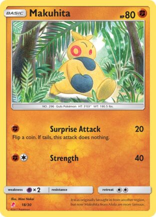 Makuhita — SM trainer Kit (Lycanroc) 18