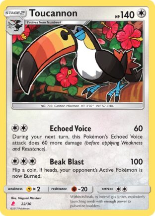 Toucannon — SM trainer Kit (Lycanroc) 22