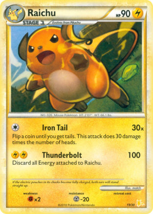Raichu — HS trainer Kit (Raichu) 19
