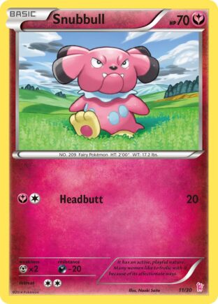 Snubbull — XY trainer Kit (Sylveon) 11
