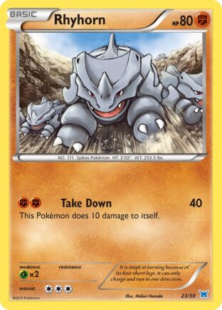Rhyhorn — XY trainer Kit (Latios) 23