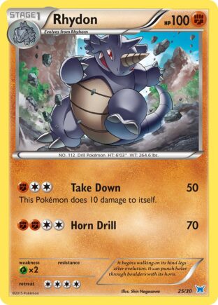 Rhydon — XY trainer Kit (Latios) 25