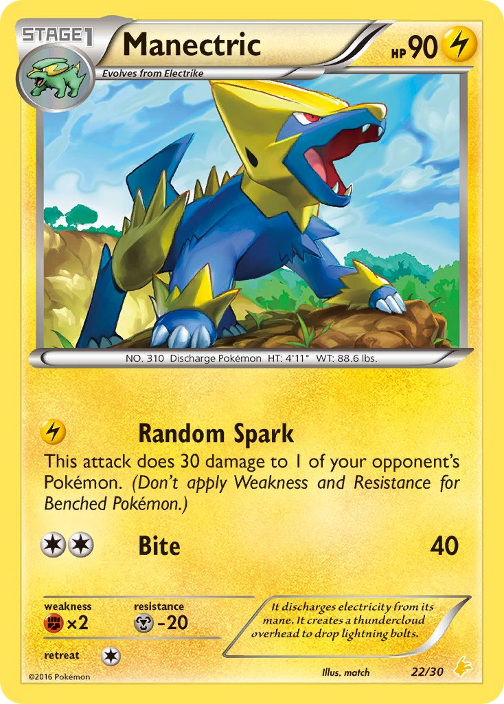 Manectric — XY trainer Kit (Pikachu Libre) 22