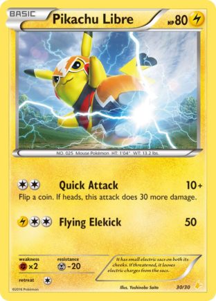 Pikachu Libre — XY trainer Kit (Pikachu Libre) 30