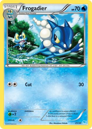 Frogadier — XY trainer Kit (Suicune) 21