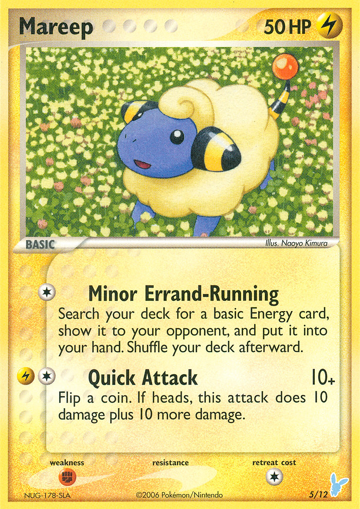 Mareep — EX trainer Kit 2 (Minun) 5