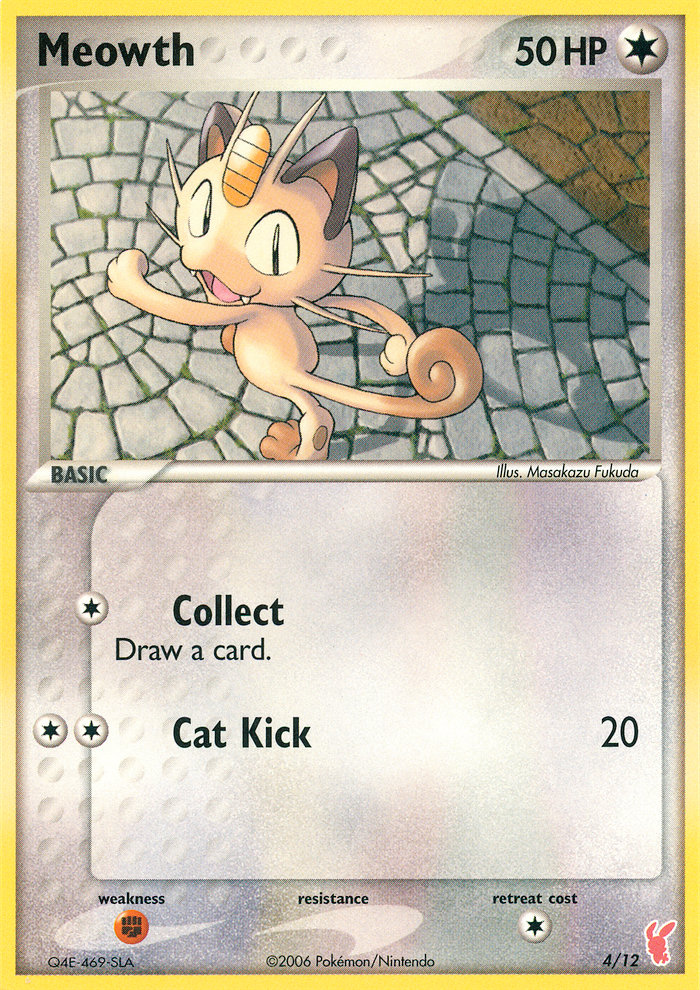 Meowth — EX trainer Kit 2 (Plusle) 4