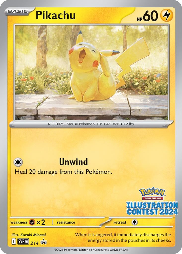 Pikachu — SVP Black Star Promos 214