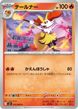 Braixen — Ninja Spinner 012