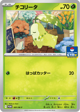 Chikorita — Mega Promotional Cards 001