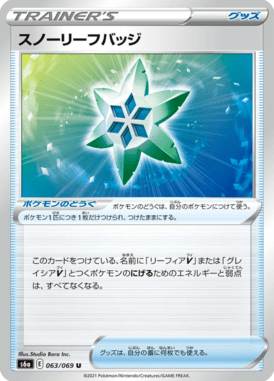 Snow Leaf Badge — Eevee Heroes 063