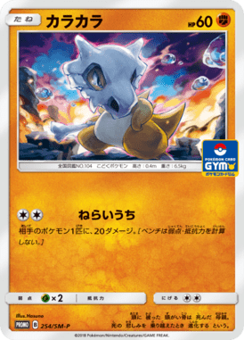 Cubone — Sun and Moon Promotional Cards 254