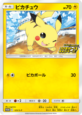 Pikachu — Sword & Shield Promotional Cards 125