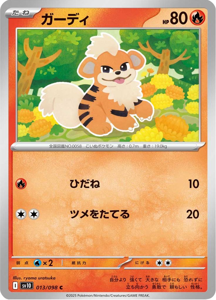 Growlithe — Glory of Team Rocket 013