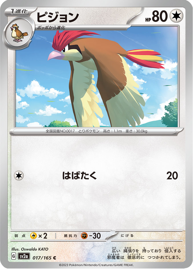 Pidgeotto — Pokémon Card 151 017