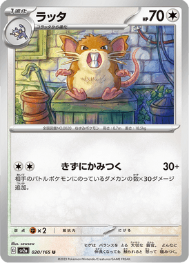 Raticate — Pokémon Card 151 020