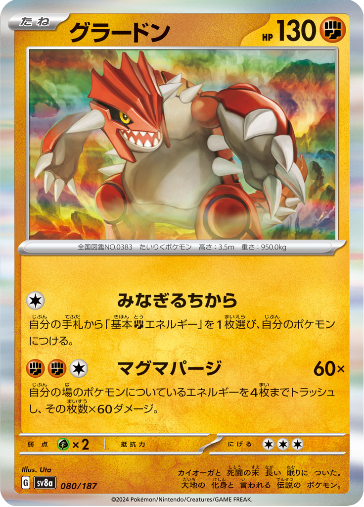 Groudon — Terastal Fest ex 080