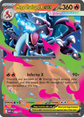 Mega Charizard X ex — MEP Black Star Promos 029