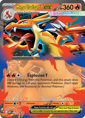 Mega Charizard Y ex — MEP Black Star Promos 030