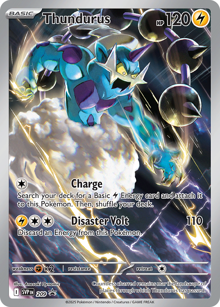 Thundurus — SVP Black Star Promos 209