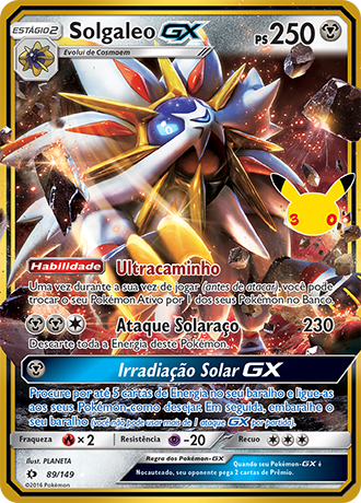 Solgaleo GX — Celebração de 30 Anos: Coleção Clássica 017