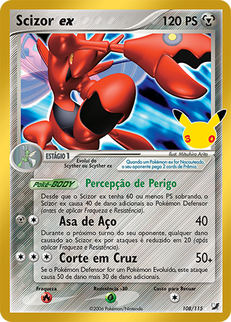 Scizor ex — Celebração de 30 Anos: Coleção Clássica 025