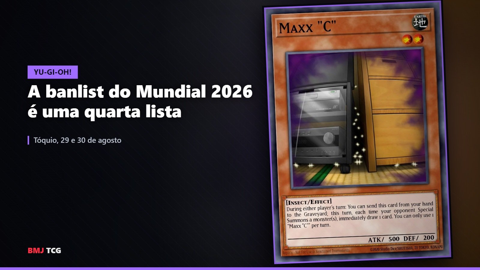 Maxx "C", Yu-Gi-Oh! (Divulgação/Konami)