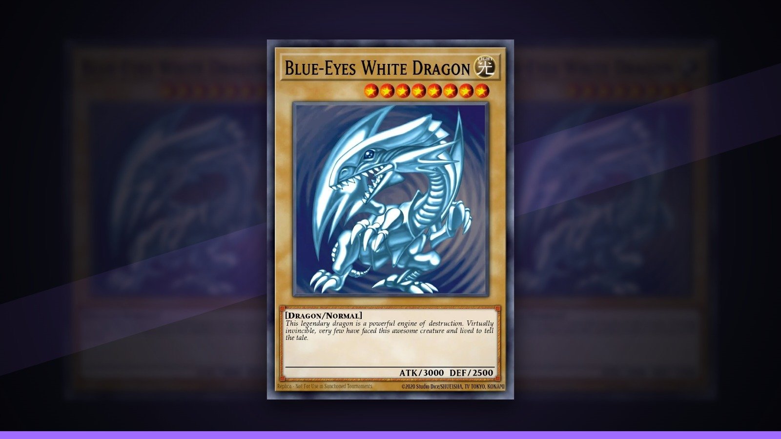 Legend Anthology no Master Duel: Blue-Eyes White Dragon, carta de duelista lendário (Divulgação/Konami)