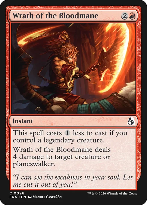 Wrath of the Bloodmane, Reality Fracture (Divulgação/Wizards of the Coast)