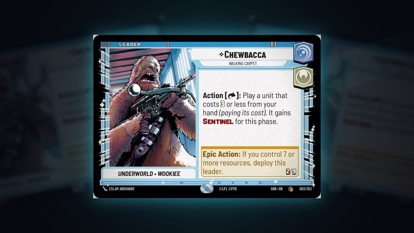 Chewbacca, Star Wars: Unlimited (Divulgação/Fantasy Flight Games)
