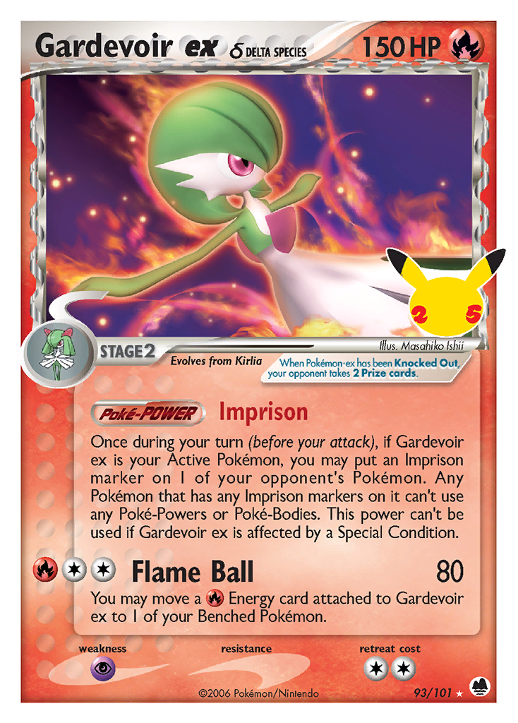 Gardevoir ex — Celebrações Coleção Clássica CC014