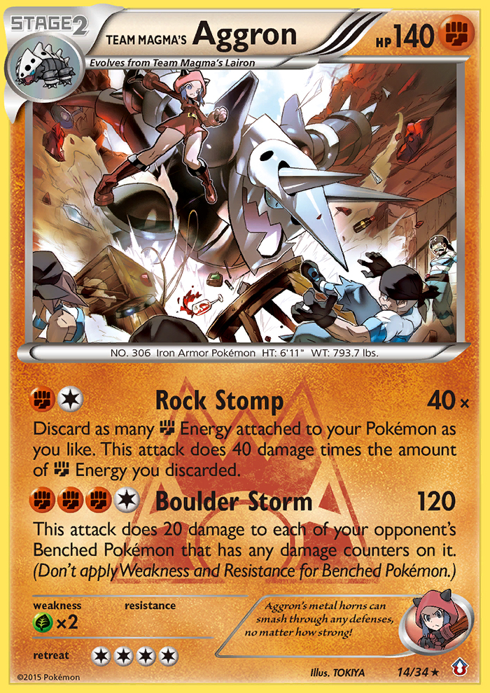 Aggron da Equipe Magma  — Crise Dupla 14