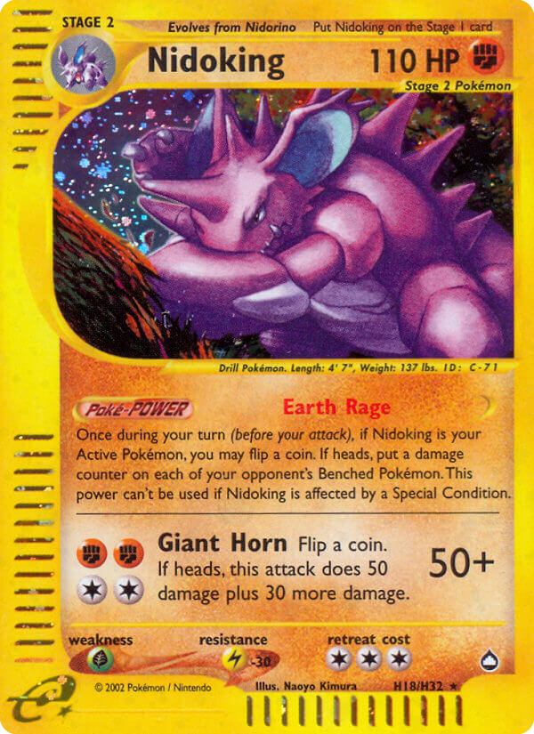 Nidoking — Aquapolis H18