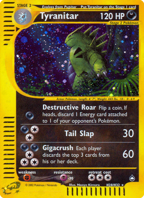 Tyranitar — Aquapolis H28