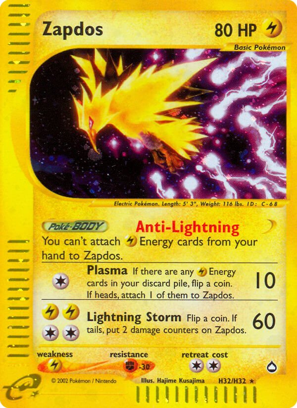 Zapdos — Aquapolis H32