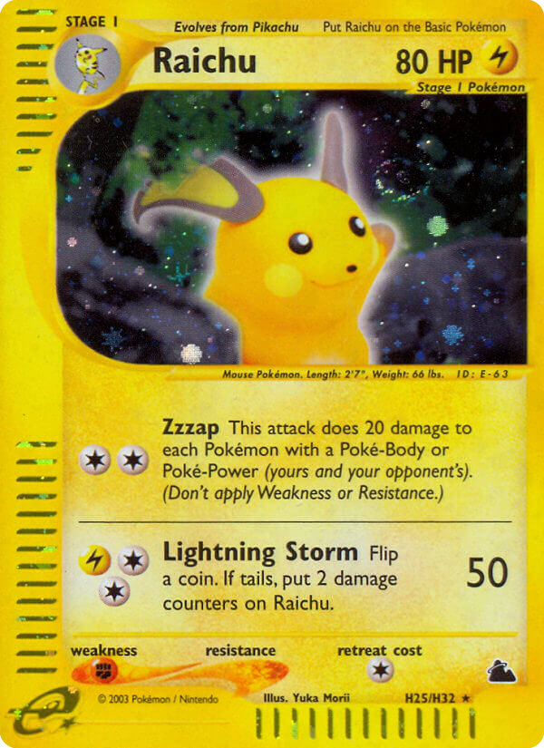 Raichu — Skyridge H25