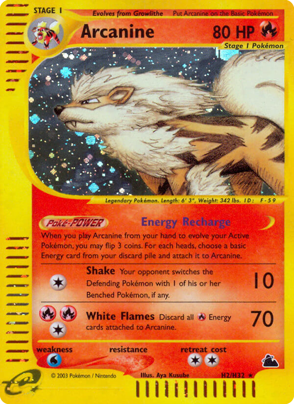 Arcanine — Skyridge H02