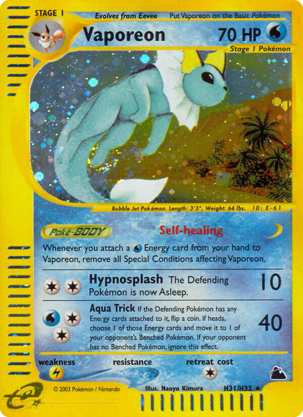 Vaporeon — Skyridge H31